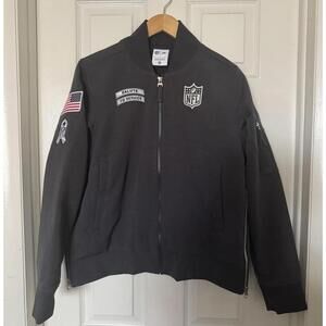 NFL Shield Jacket Womens Small Nike Salute to Service Gray Football On Field